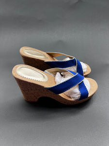 Sandals Women's Blue Gold Open Toe