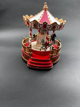 Load image into Gallery viewer, Musical Carousel Christmas Village
