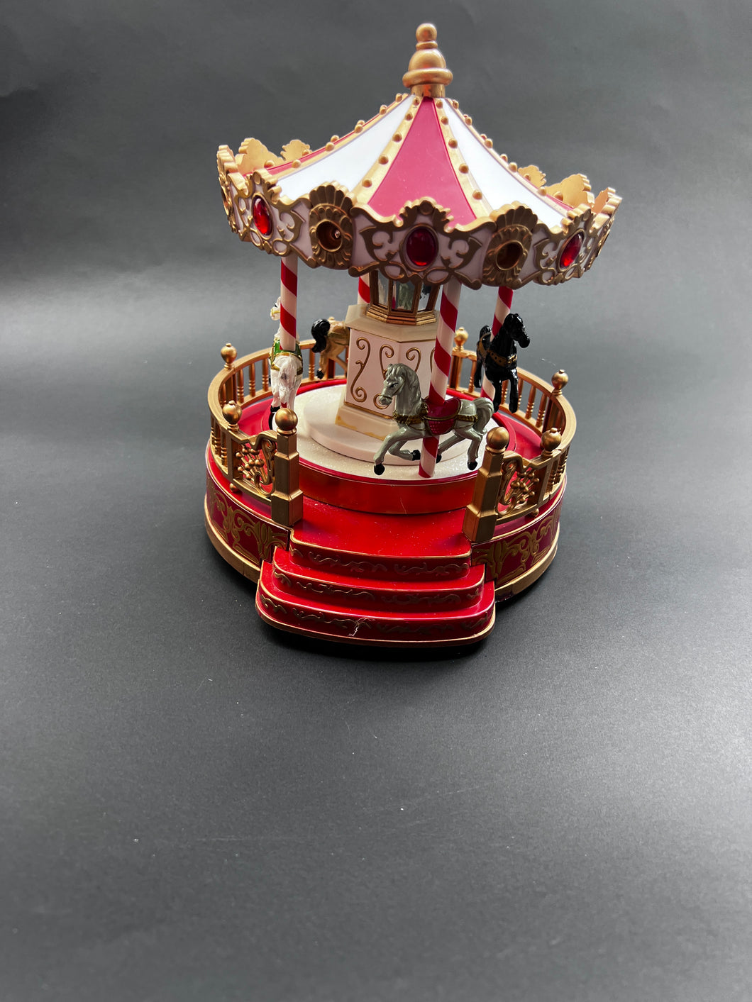 Musical Carousel Christmas Village