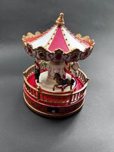 Load image into Gallery viewer, Musical Carousel Christmas Village
