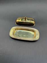 Load image into Gallery viewer, Vintage Gold Butter Dish
