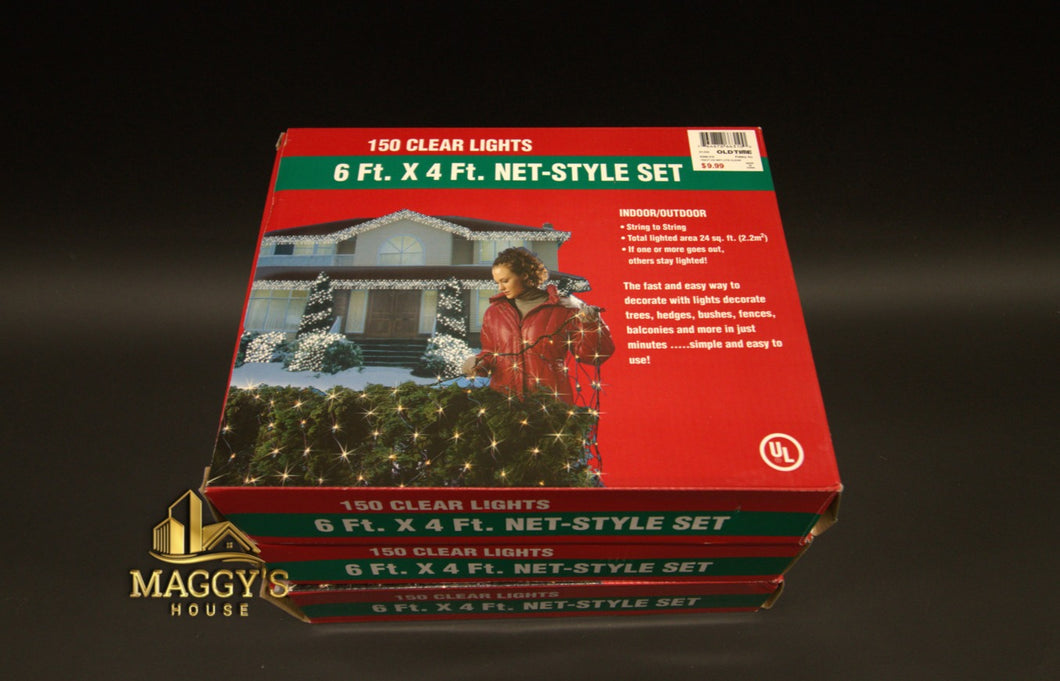 Set of 3 Net Style Christmas Lights