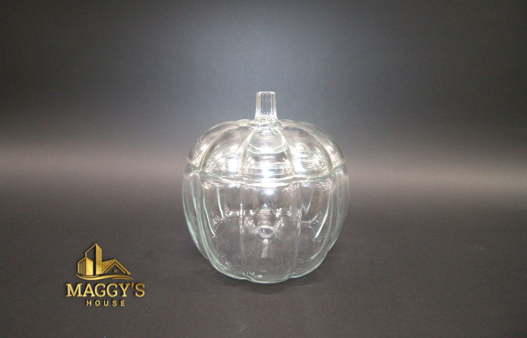 Crystal Pumpkin Candy Jar