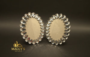 Oval Rhinestone Picture Frames