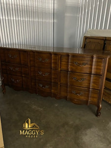 Antique Wooden Bed Set with Matress