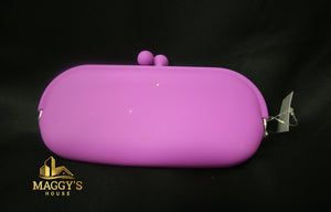 Purple Silicone Eyeglasses Case